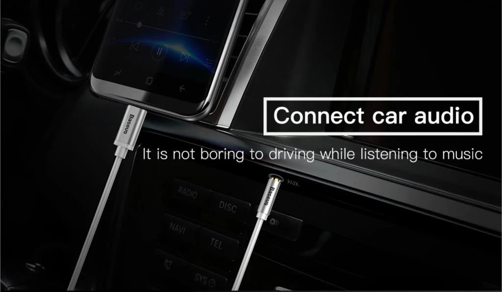 Baseus USB Type C Aux Audio Cable USBC to 3.5mm Jack Female Adapter For Headphone Headset Speaker Cord For Xiaomi Huawei Samsung