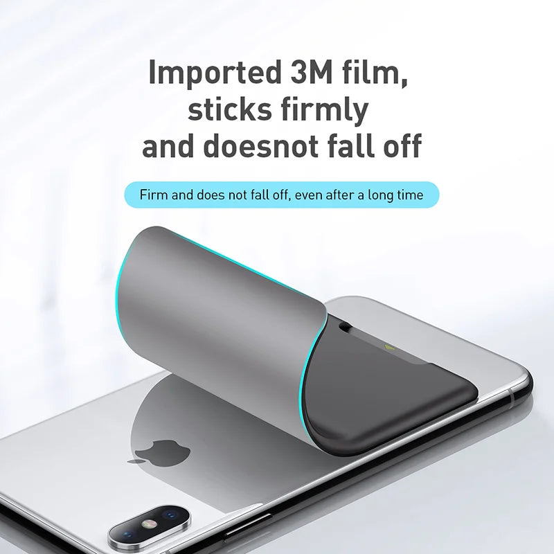 Baseus Universal Phone Back Slot Card Wallet Case For iPhone X Xs Luxury 3M Sticker Silicone Phone Pouch Case For Samsung Xiaomi