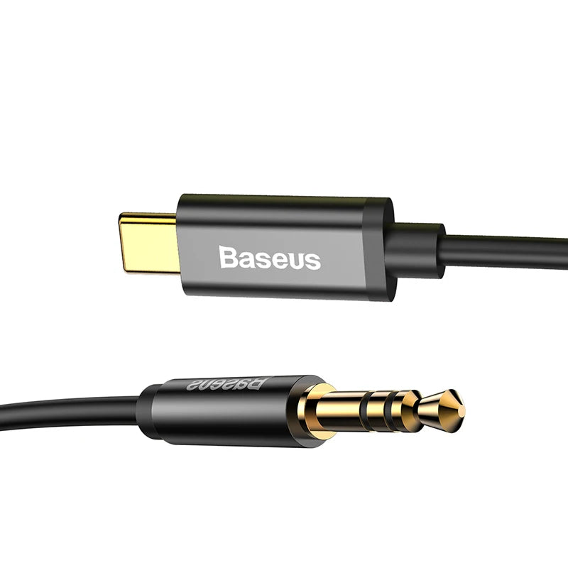 Baseus USB Type C Aux Audio Cable USBC to 3.5mm Jack Female Adapter For Headphone Headset Speaker Cord For Xiaomi Huawei Samsung