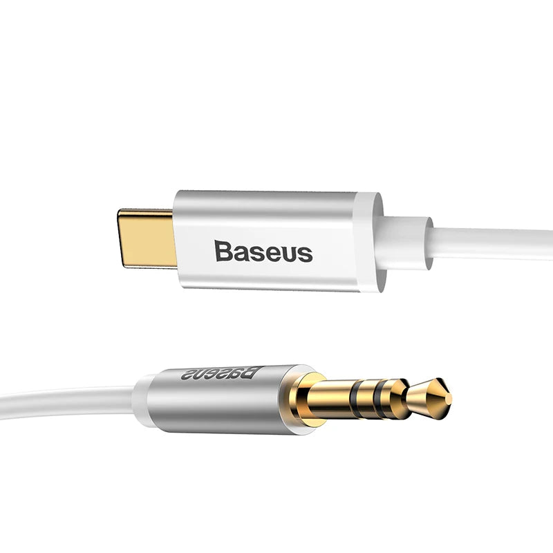 Baseus USB Type C Aux Audio Cable USBC to 3.5mm Jack Female Adapter For Headphone Headset Speaker Cord For Xiaomi Huawei Samsung