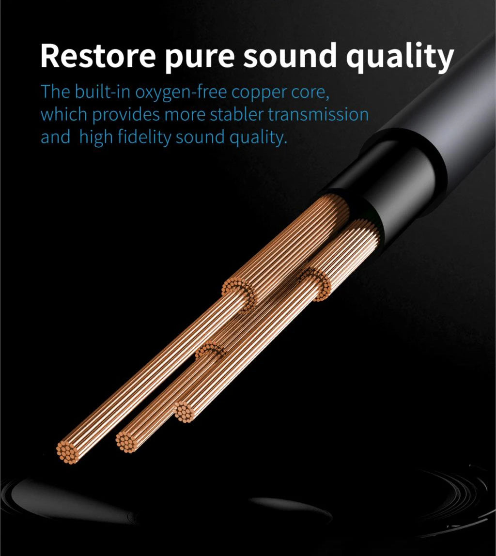 Baseus USB Type C Aux Audio Cable USBC to 3.5mm Jack Female Adapter For Headphone Headset Speaker Cord For Xiaomi Huawei Samsung