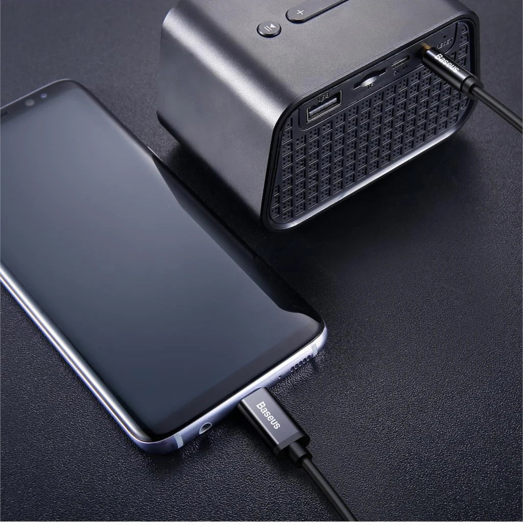 Baseus USB Type C Aux Audio Cable USBC to 3.5mm Jack Female Adapter For Headphone Headset Speaker Cord For Xiaomi Huawei Samsung