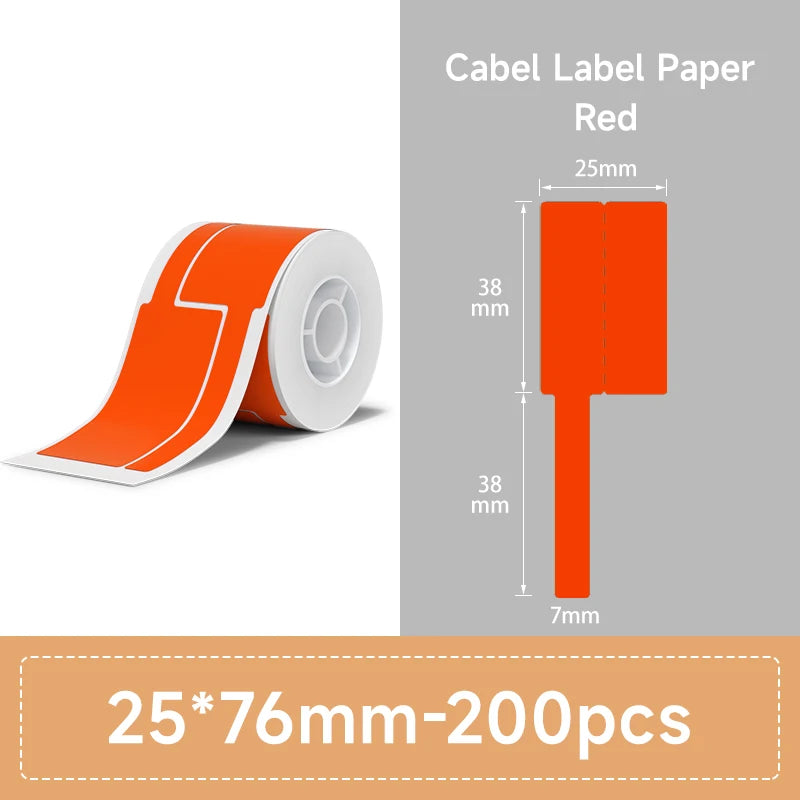 NIIMBOT Thermal Label Paper for B1/B21/B3S Printer 10 Rolls Set Scratch-resistant Sticker Waterproof Oil-Proof Label Tape