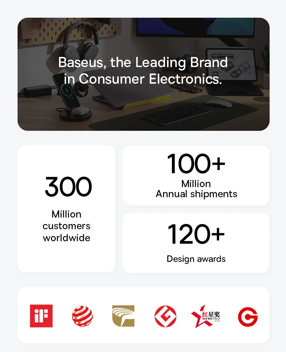 Baseus 3 in 1 USB C Cable 6A 100W Fast Charging Cable For iphone 15 16 pro Type C Cable For Macbook Air Data Cord Xiaomi Oneplus