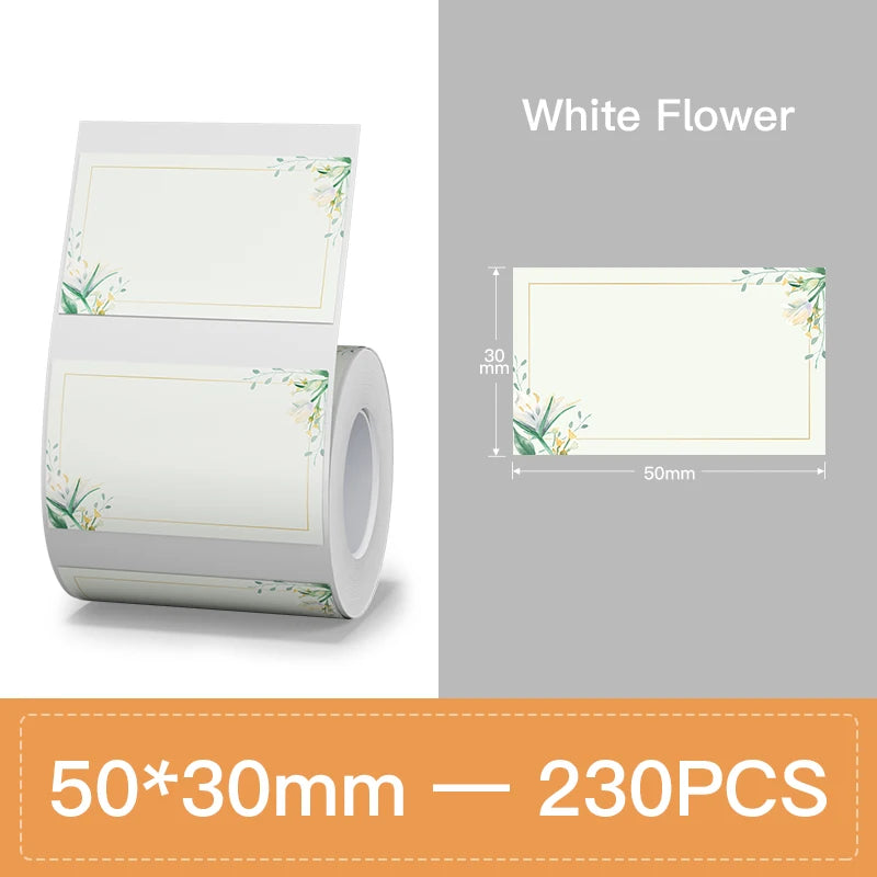 NIIMBOT Thermal Label Paper for B1/B21/B3S Printer 10 Rolls Set Scratch-resistant Sticker Waterproof Oil-Proof Label Tape