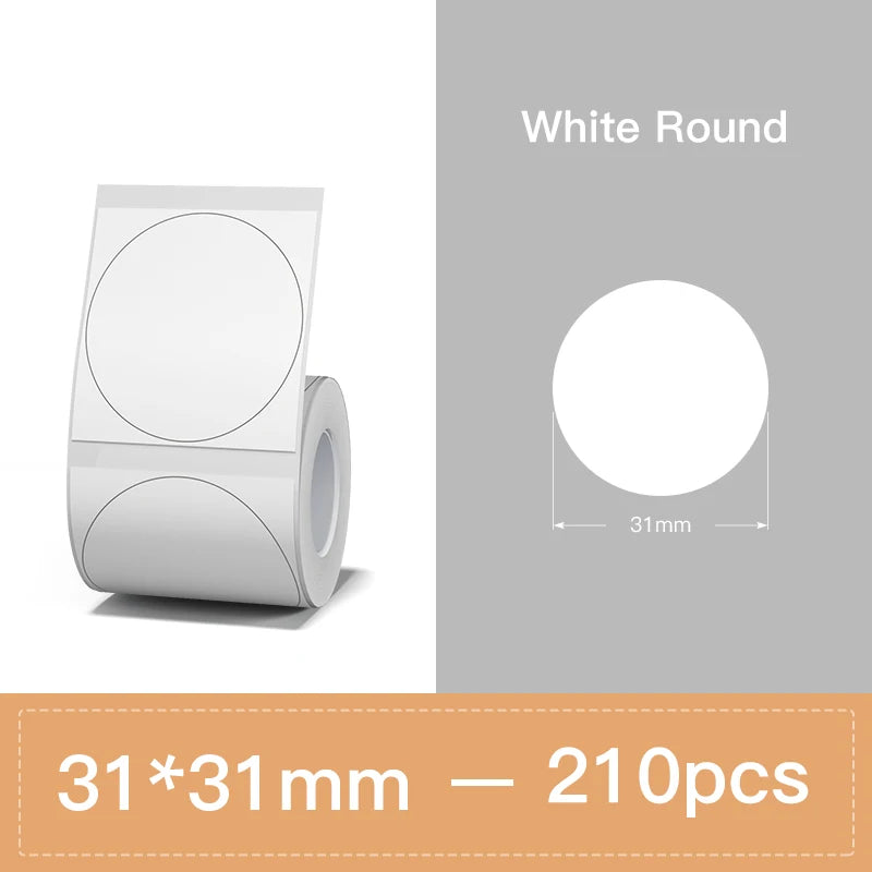 NIIMBOT Thermal Label Paper for B1/B21/B3S Printer 10 Rolls Set Scratch-resistant Sticker Waterproof Oil-Proof Label Tape