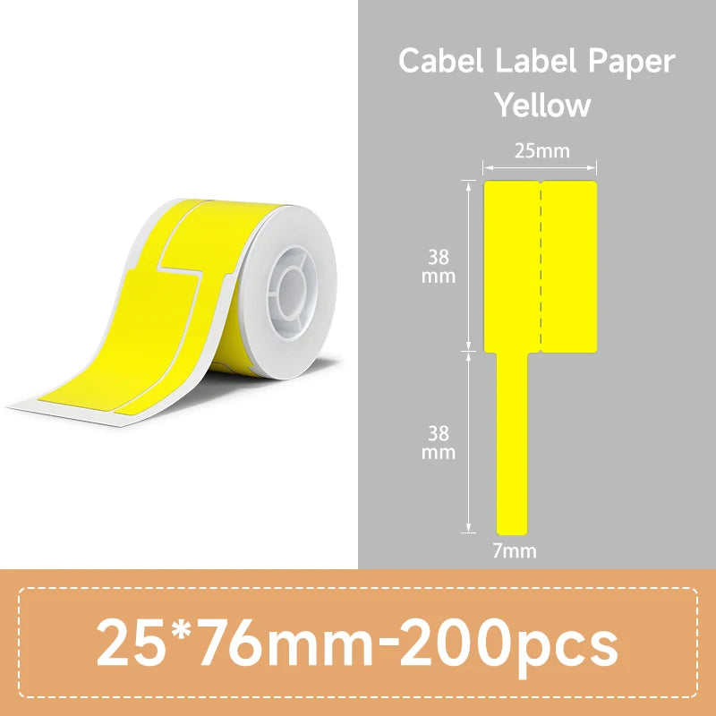 NIIMBOT Thermal Label Paper for B1/B21/B3S Printer 10 Rolls Set Scratch-resistant Sticker Waterproof Oil-Proof Label Tape