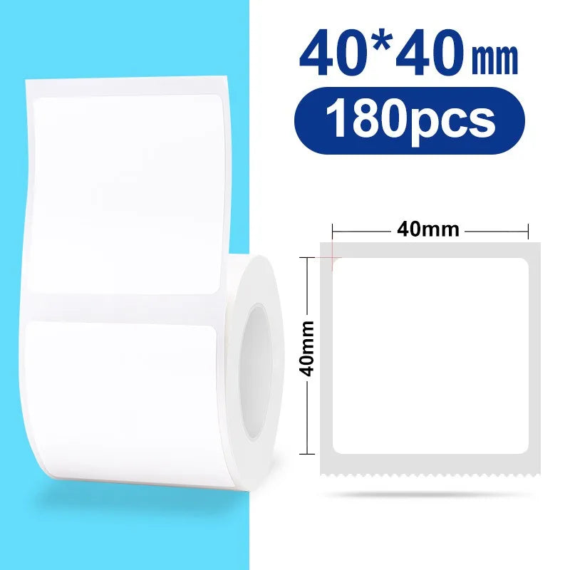 NIIMBOT Thermal Label Paper for B1/B21/B3S Printer 10 Rolls Set Scratch-resistant Sticker Waterproof Oil-Proof Label Tape