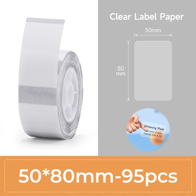 NIIMBOT Thermal Label Paper for B1/B21/B3S Printer 10 Rolls Set Scratch-resistant Sticker Waterproof Oil-Proof Label Tape
