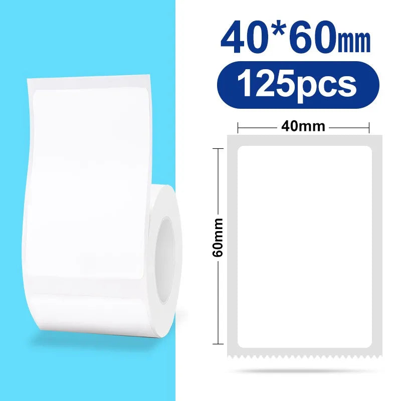 NIIMBOT Thermal Label Paper for B1/B21/B3S Printer 10 Rolls Set Scratch-resistant Sticker Waterproof Oil-Proof Label Tape