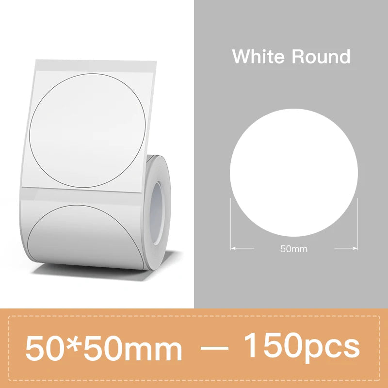 NIIMBOT Thermal Label Paper for B1/B21/B3S Printer 10 Rolls Set Scratch-resistant Sticker Waterproof Oil-Proof Label Tape