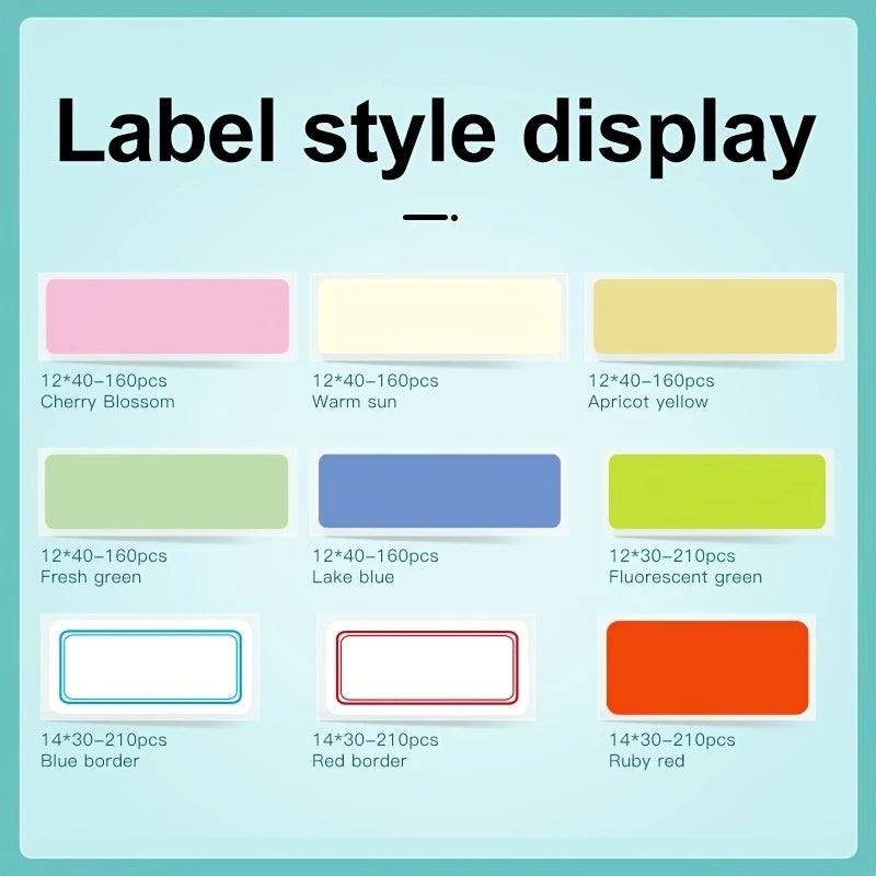 Niimbot Thermal Label Paper 3 Rolls/Set Waterproof Scratch-Resistant Tape Sticker for D110 D11 D101 H1 H1S Smart Label Printer