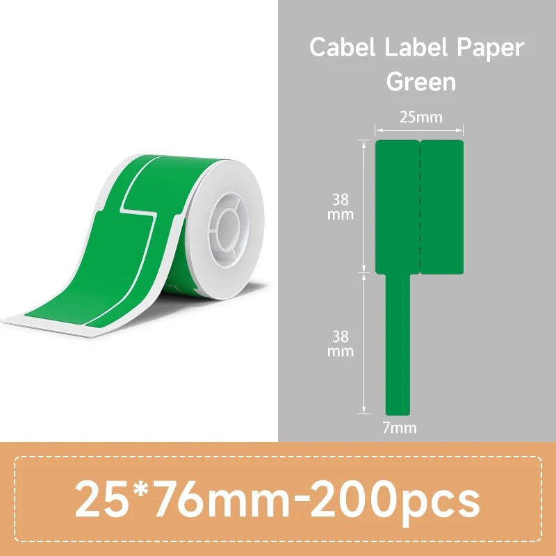 NIIMBOT Thermal Label Paper for B1/B21/B3S Printer 10 Rolls Set Scratch-resistant Sticker Waterproof Oil-Proof Label Tape