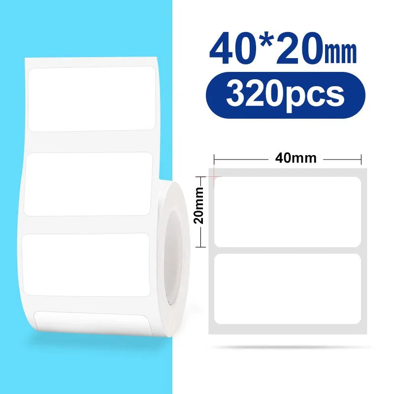 NIIMBOT Thermal Label Paper for B1/B21/B3S Printer 10 Rolls Set Scratch-resistant Sticker Waterproof Oil-Proof Label Tape