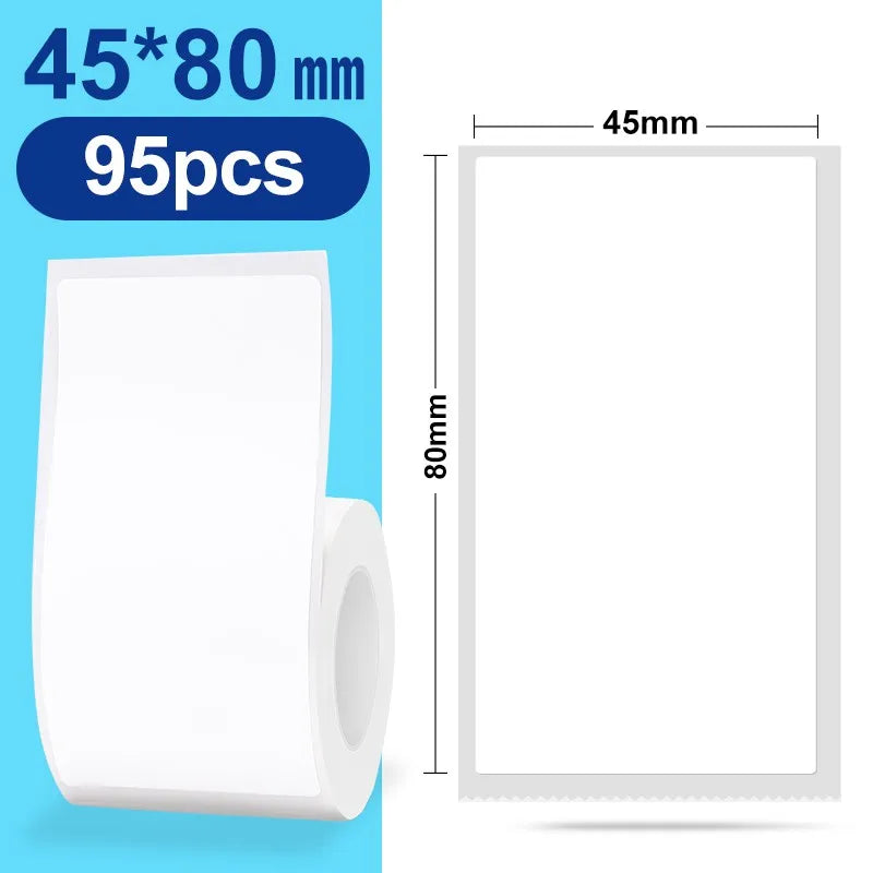 NIIMBOT Thermal Label Paper for B1/B21/B3S Printer 10 Rolls Set Scratch-resistant Sticker Waterproof Oil-Proof Label Tape