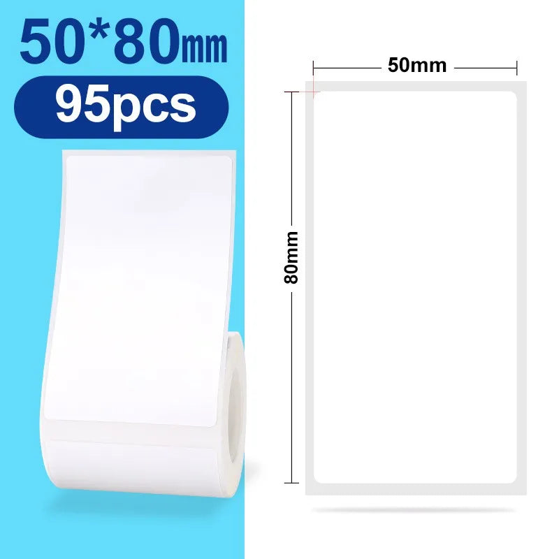 NIIMBOT Thermal Label Paper for B1/B21/B3S Printer 10 Rolls Set Scratch-resistant Sticker Waterproof Oil-Proof Label Tape