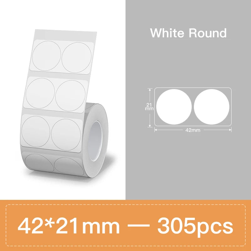 NIIMBOT Thermal Label Paper for B1/B21/B3S Printer 10 Rolls Set Scratch-resistant Sticker Waterproof Oil-Proof Label Tape