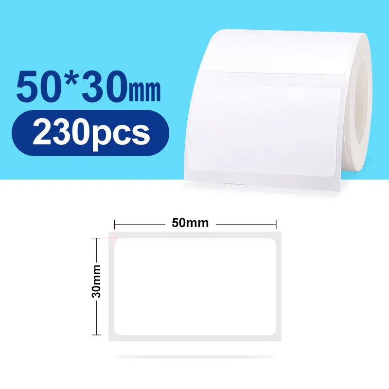 NIIMBOT Thermal Label Paper for B1/B21/B3S Printer 10 Rolls Set Scratch-resistant Sticker Waterproof Oil-Proof Label Tape