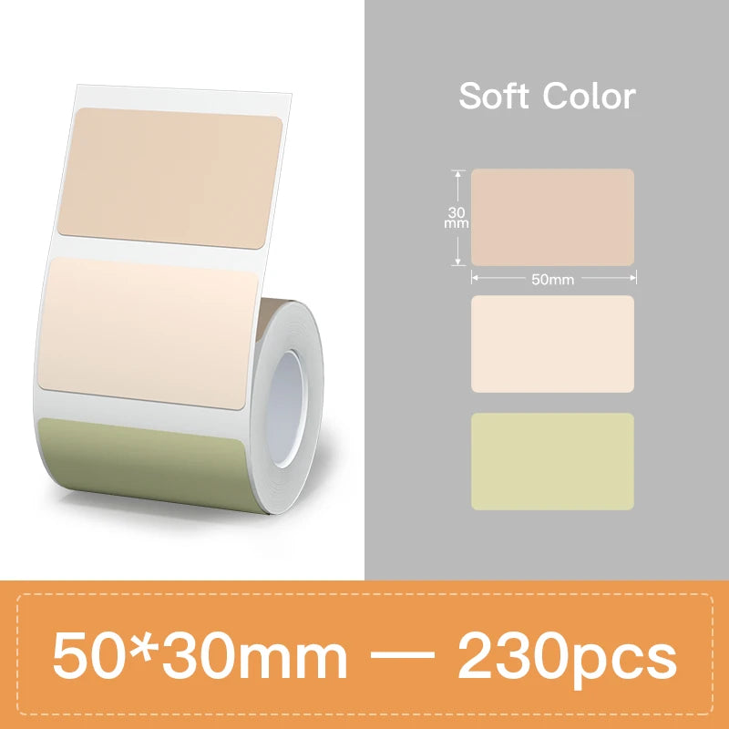 NIIMBOT Thermal Label Paper for B1/B21/B3S Printer 10 Rolls Set Scratch-resistant Sticker Waterproof Oil-Proof Label Tape
