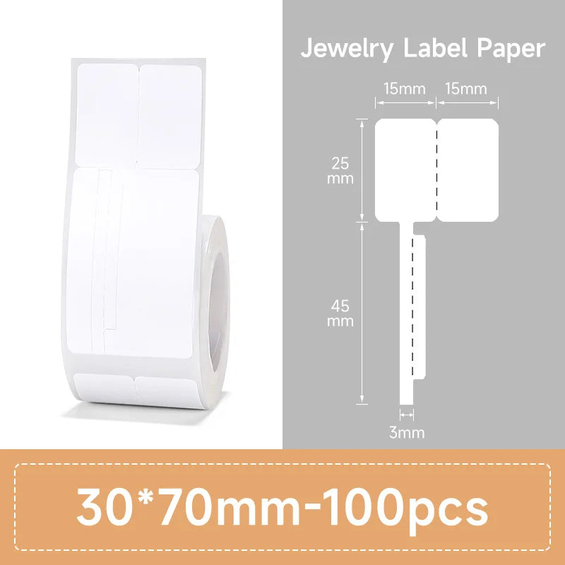 NIIMBOT Thermal Label Paper for B1/B21/B3S Printer 10 Rolls Set Scratch-resistant Sticker Waterproof Oil-Proof Label Tape