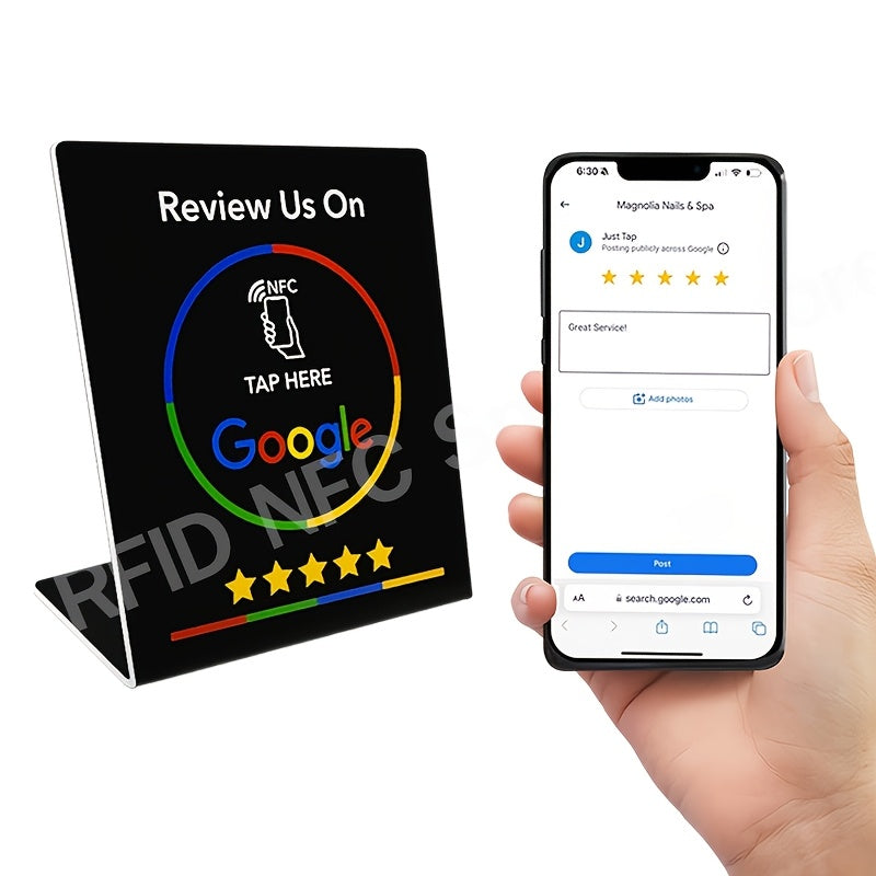 NFC-Enabled Review Stand