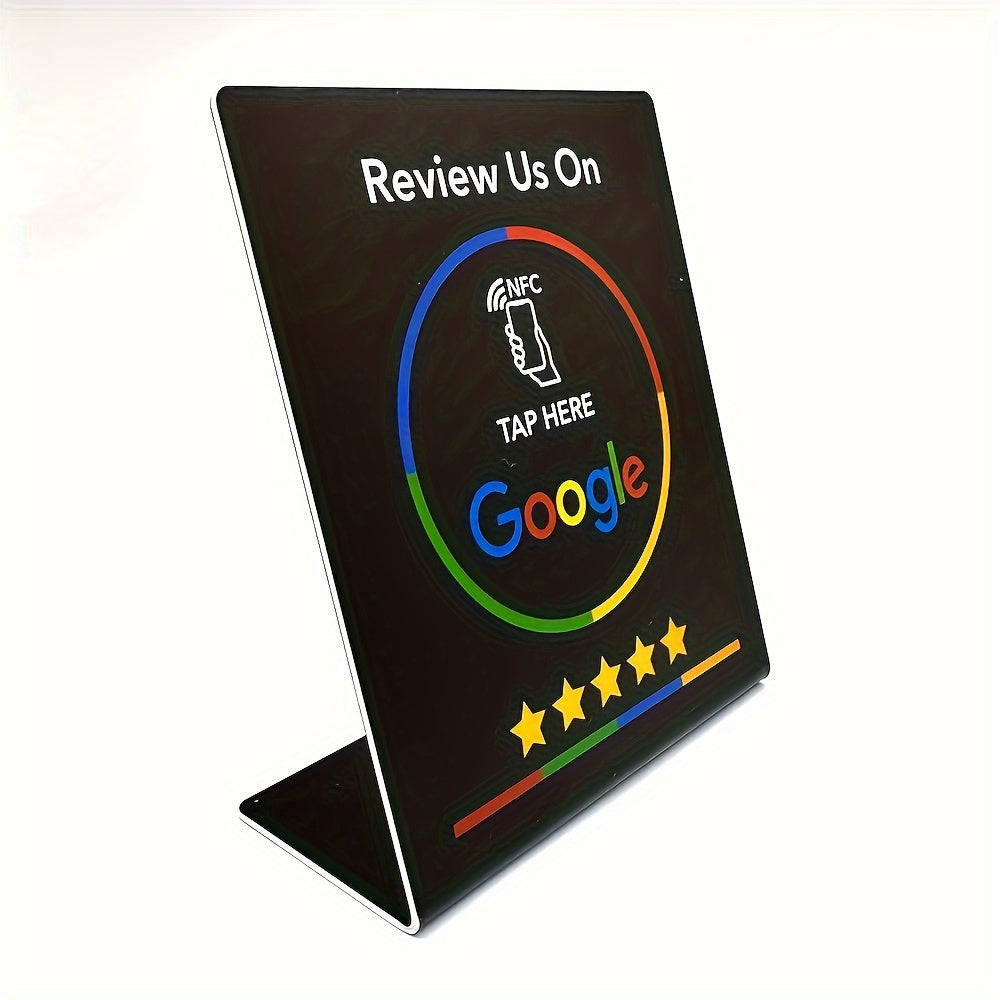 Google Review Stand with NFC Tag