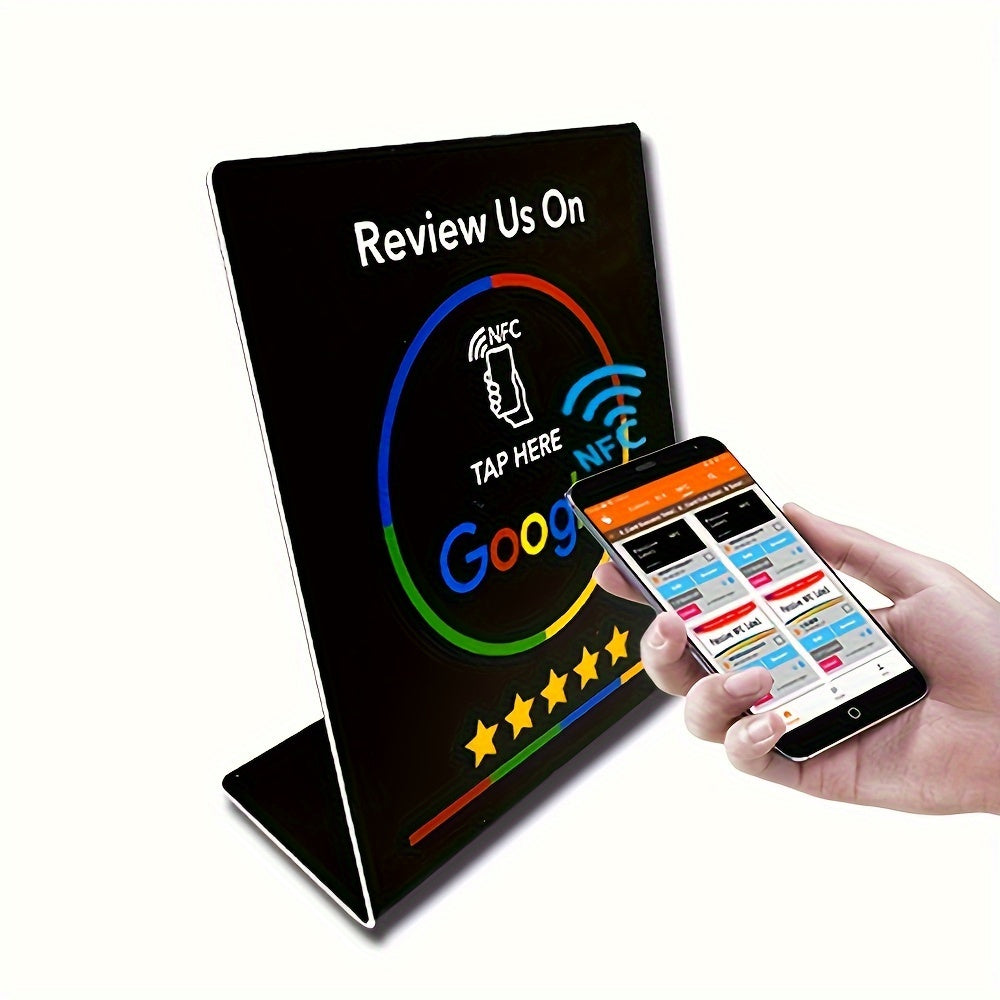 Google Review Stand with NFC Tag