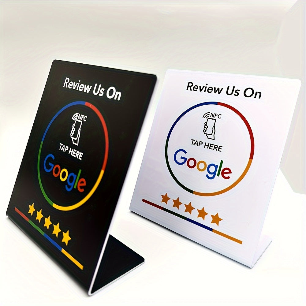 Google Review Stand with NFC Tag