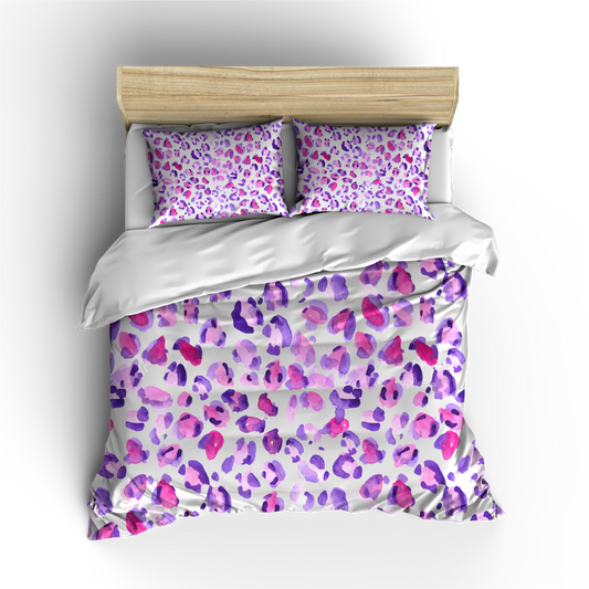 Helen George Luxury Line Duvet Cover Set - Tiger Purple