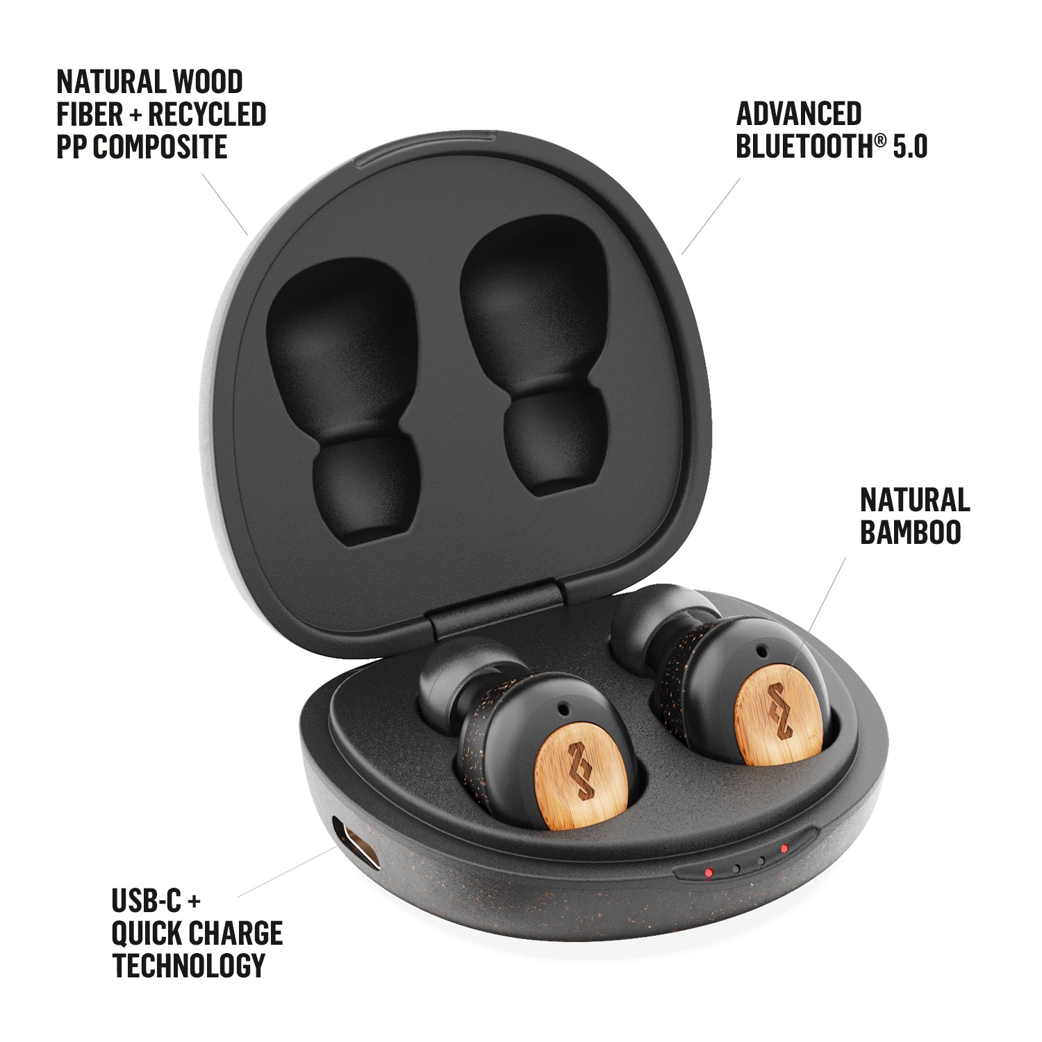 House of Marley Champion Ear Buds - Schwarz