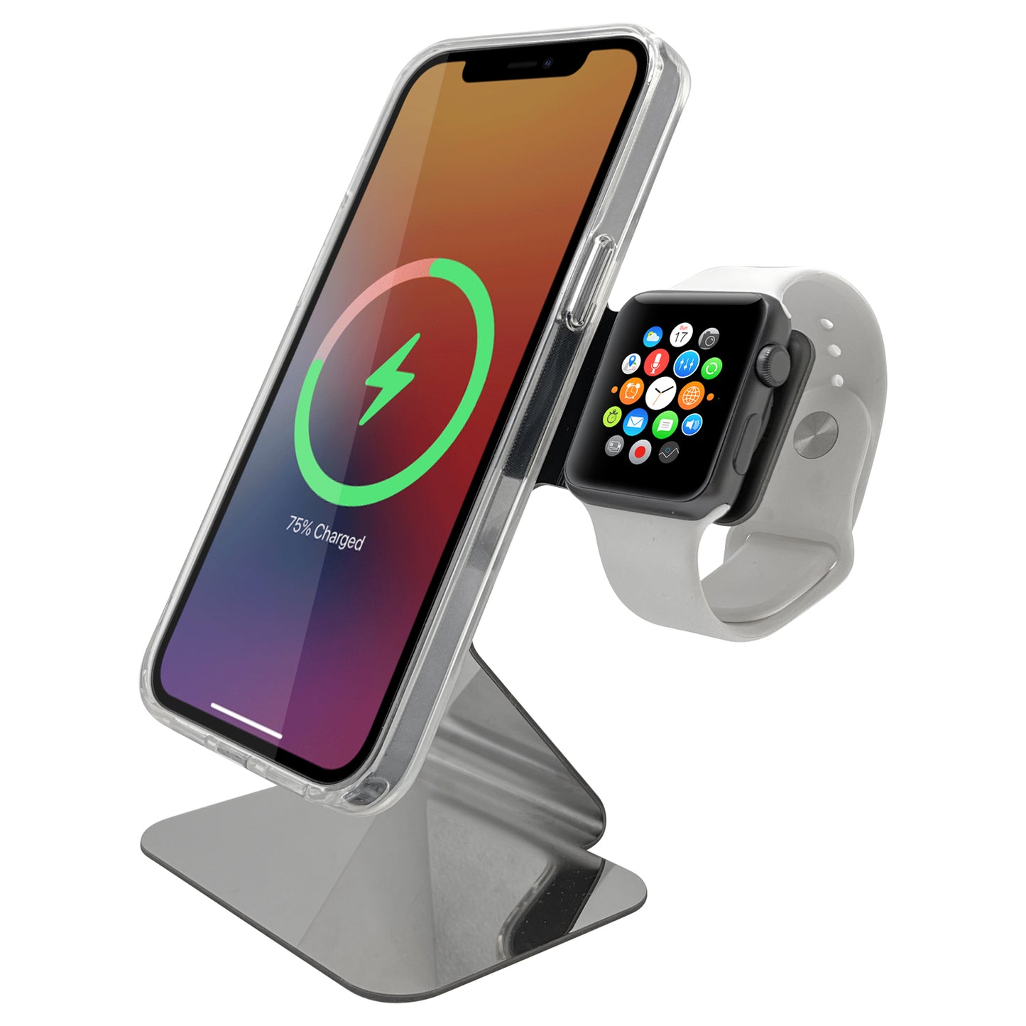 Macally MMAGSTAND2-SS MagSafe & Apple Watch stand