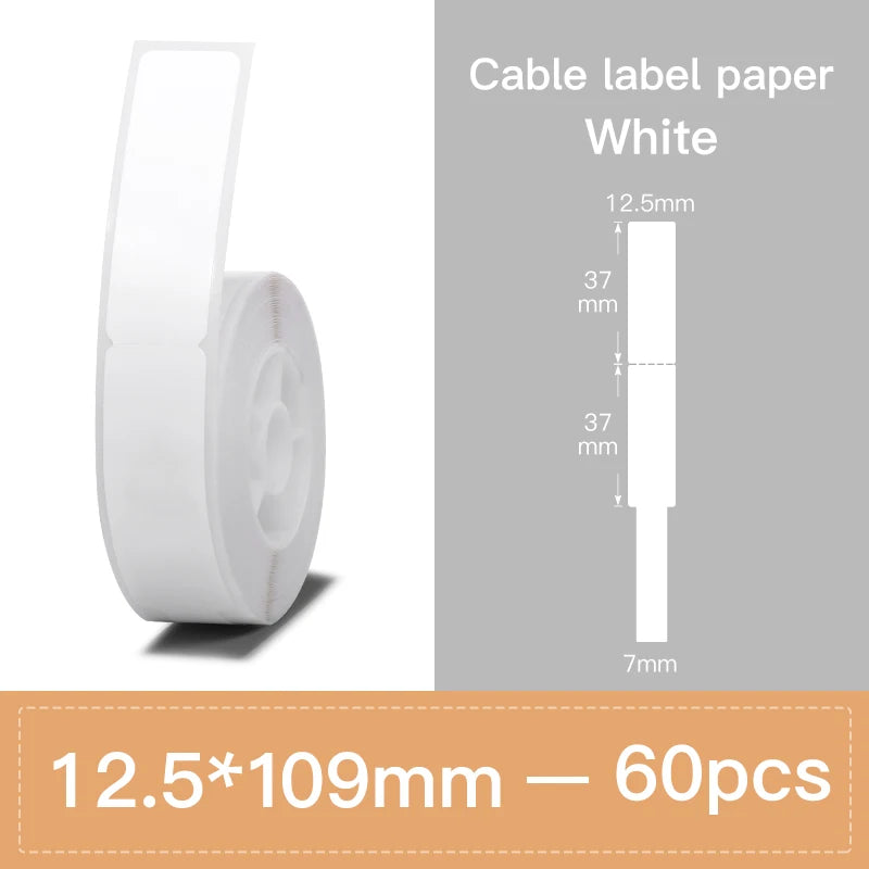 Niimbot B18 PET Label Paper Waterproof Anti-Oil Tag 8-10 Years Life Printing Sticker For Thermal Portable Label Printer Maker