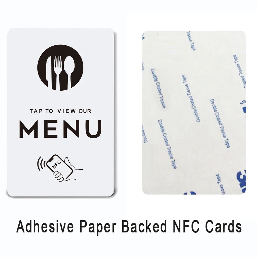 NFC Standard PVC Card  for Online Menu Quick Link to Menu