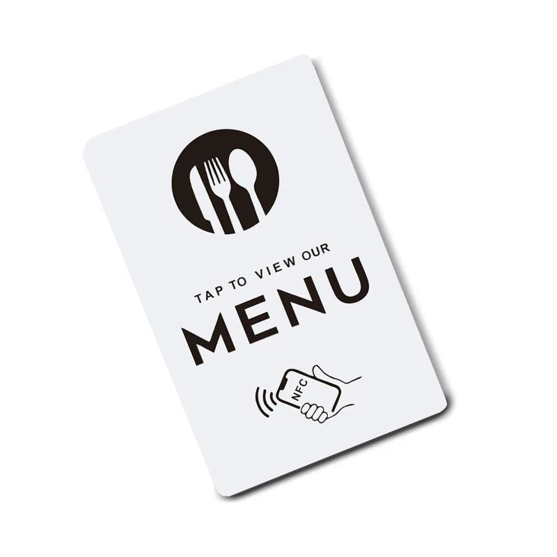 NFC Standard PVC Card  for Online Menu Quick Link to Menu