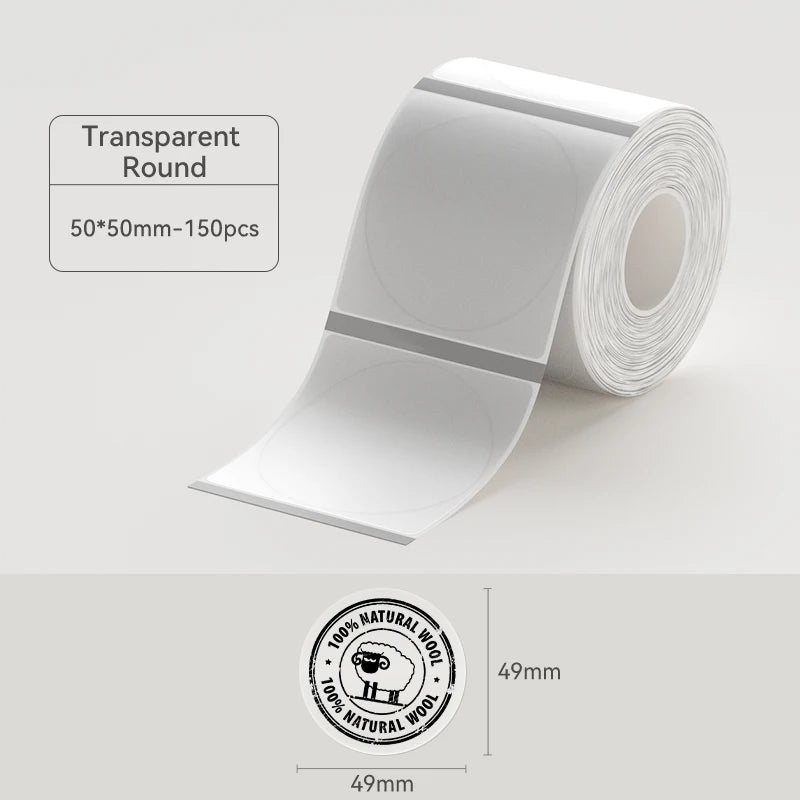 2 Rolls NIIMBOT B21 B3S Thermal Label Clothing Price Food Self-adhesive Tag Waterproof Smart Office Pocket Printer Label Paper