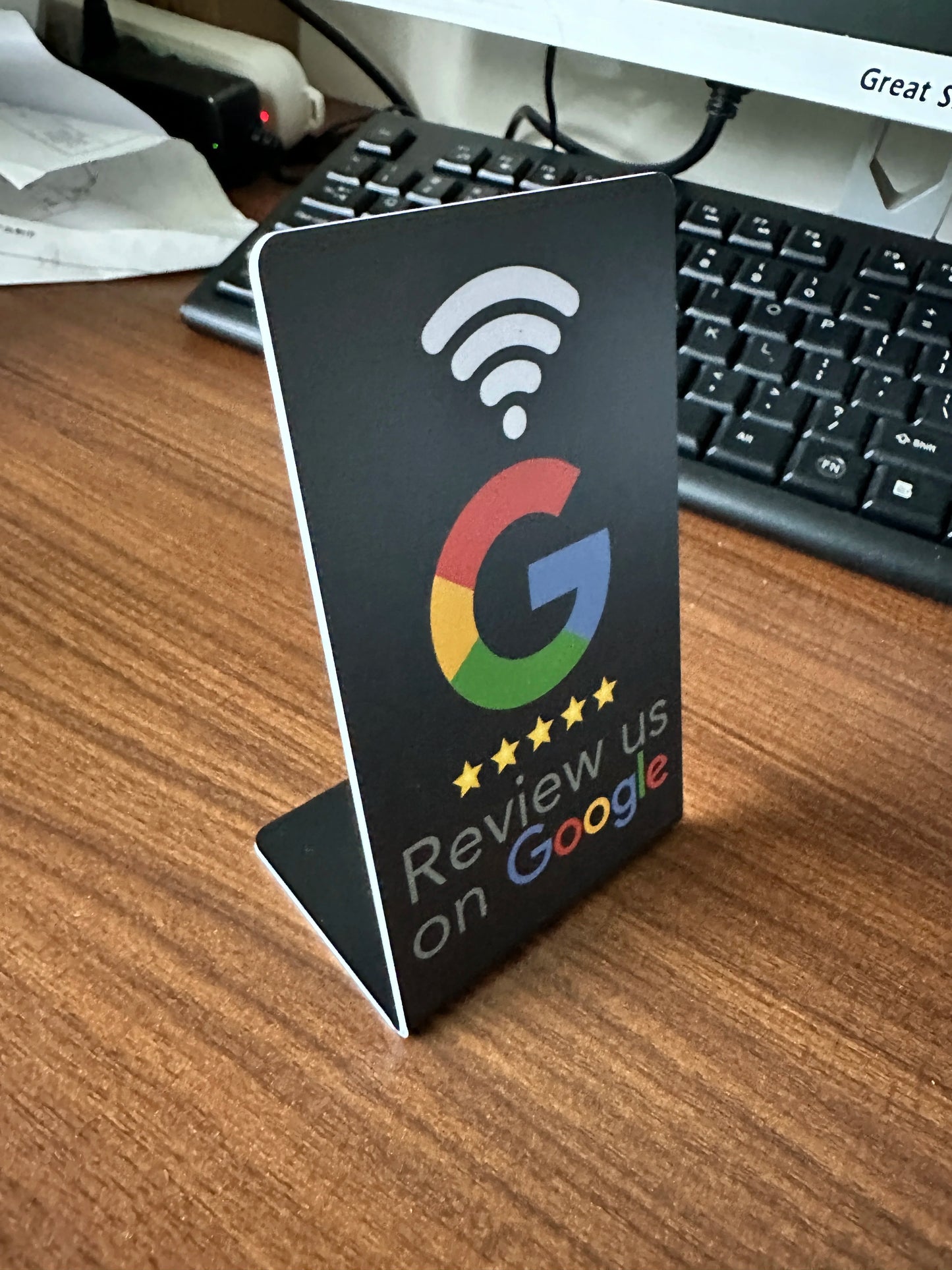 Google Review Acrylic Stickers & Card