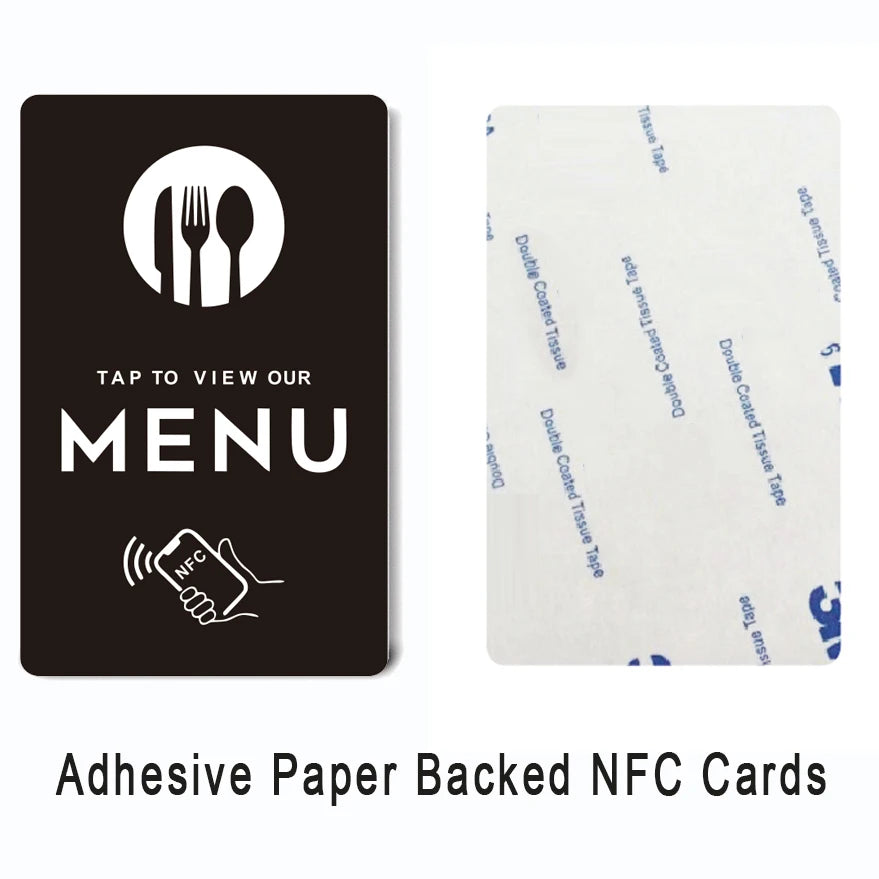 NFC Standard PVC Card  for Online Menu Quick Link to Menu