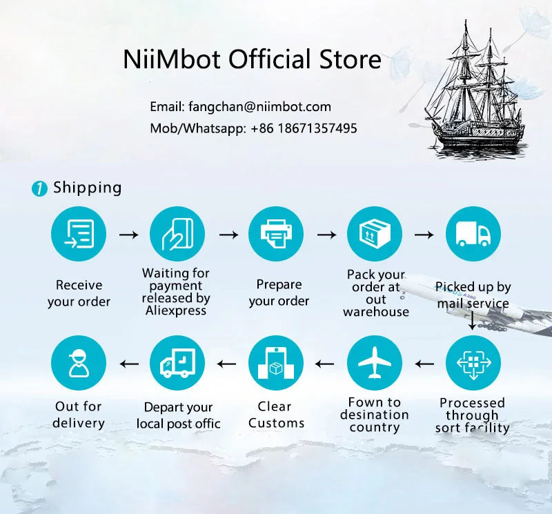 Niimbot B18 PET Label Paper Waterproof Anti-Oil Tag 8-10 Years Life Printing Sticker For Thermal Portable Label Printer Maker