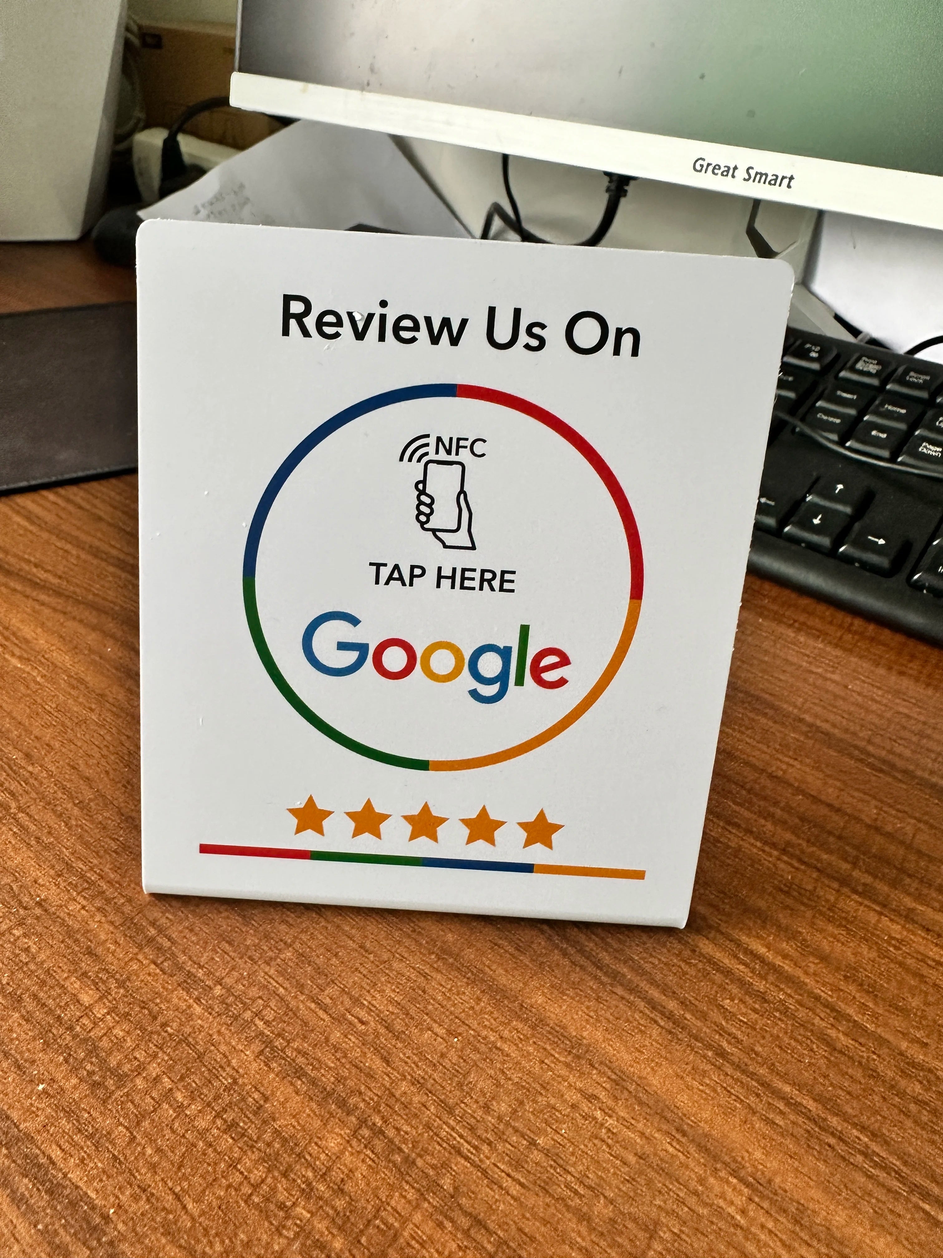 Google Review Acrylic Stickers & Card