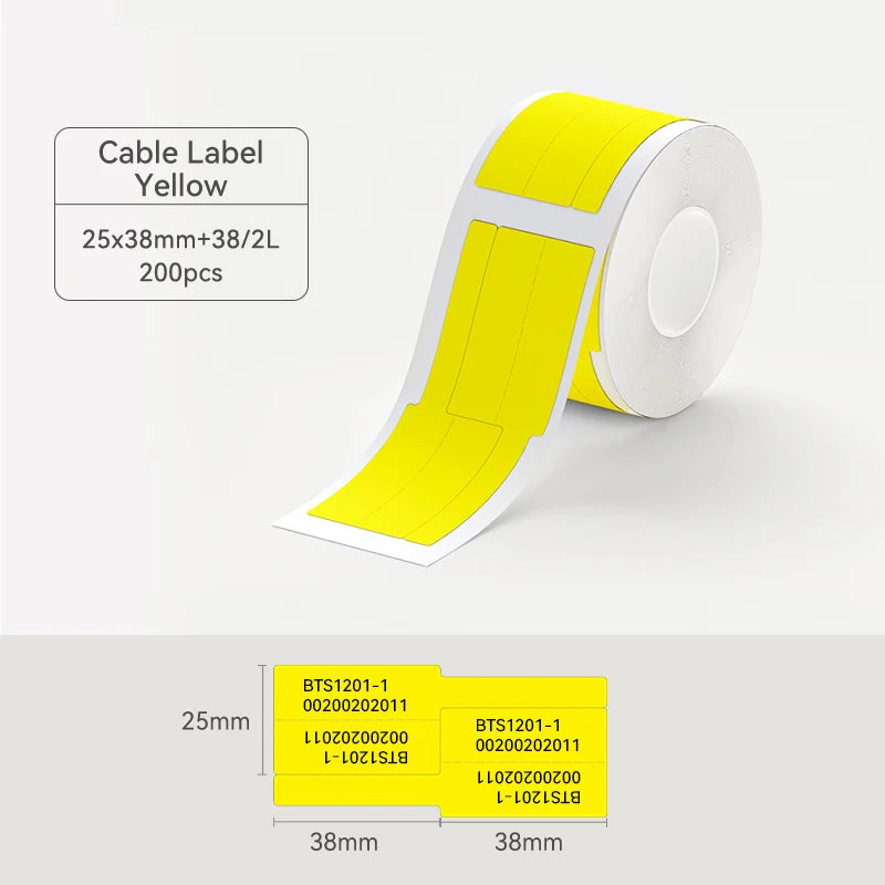 2 Rolls NIIMBOT B21 B3S Thermal Label Clothing Price Food Self-adhesive Tag Waterproof Smart Office Pocket Printer Label Paper