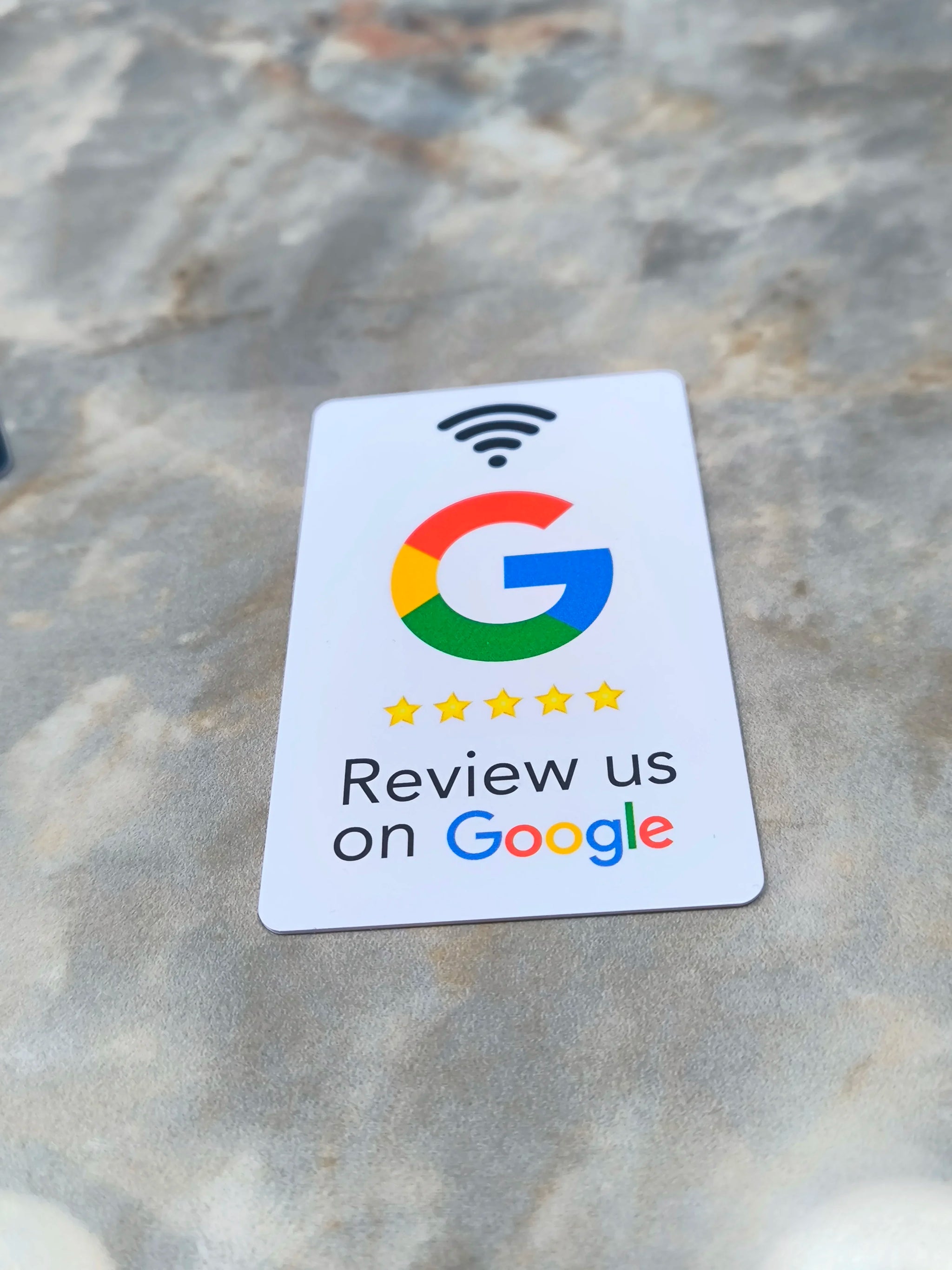 Google Review Card - Rectangle - NFC Google Reviews card