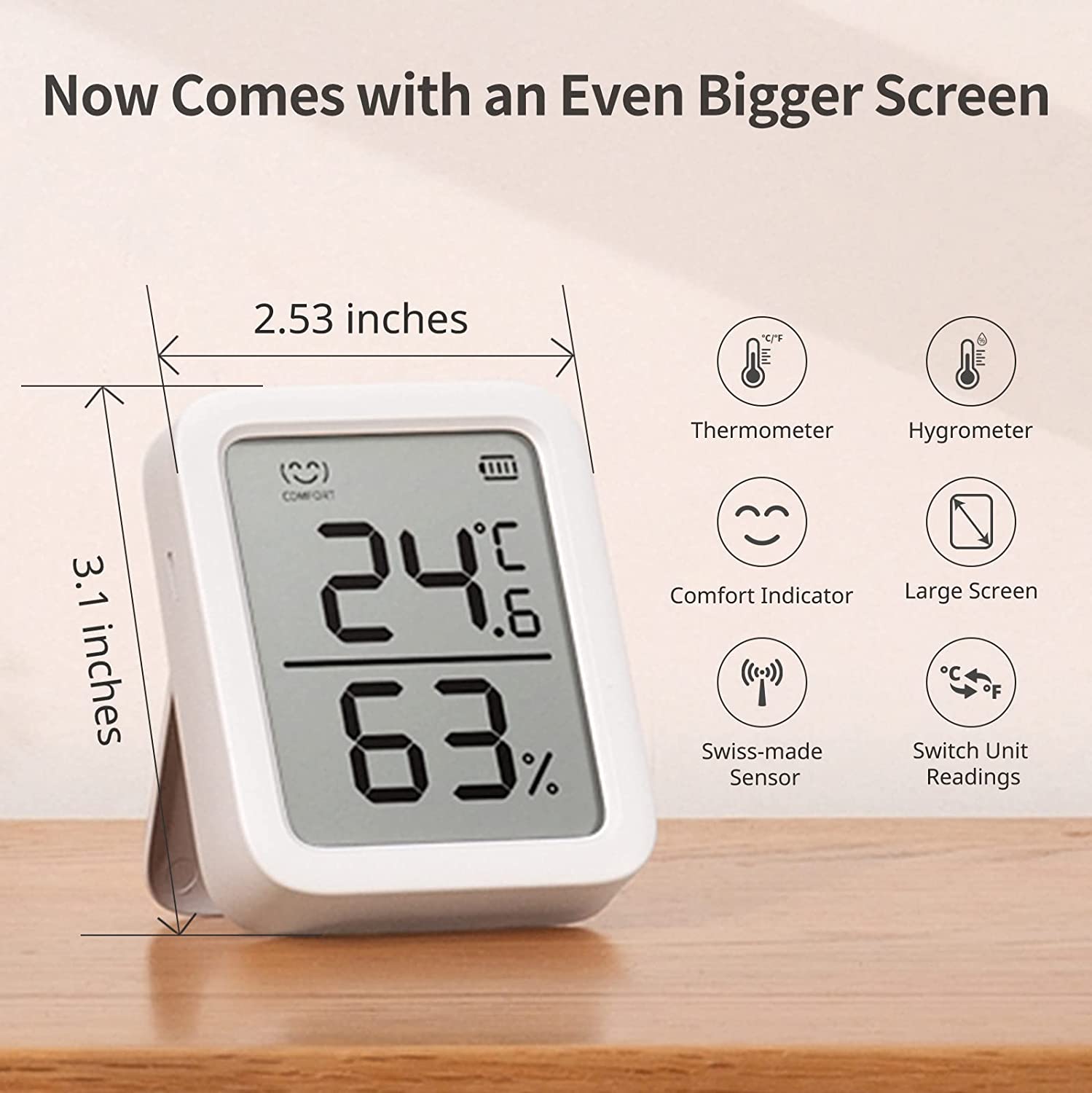 Switchbot Smartes Innen-Thermometer & Hygrometer