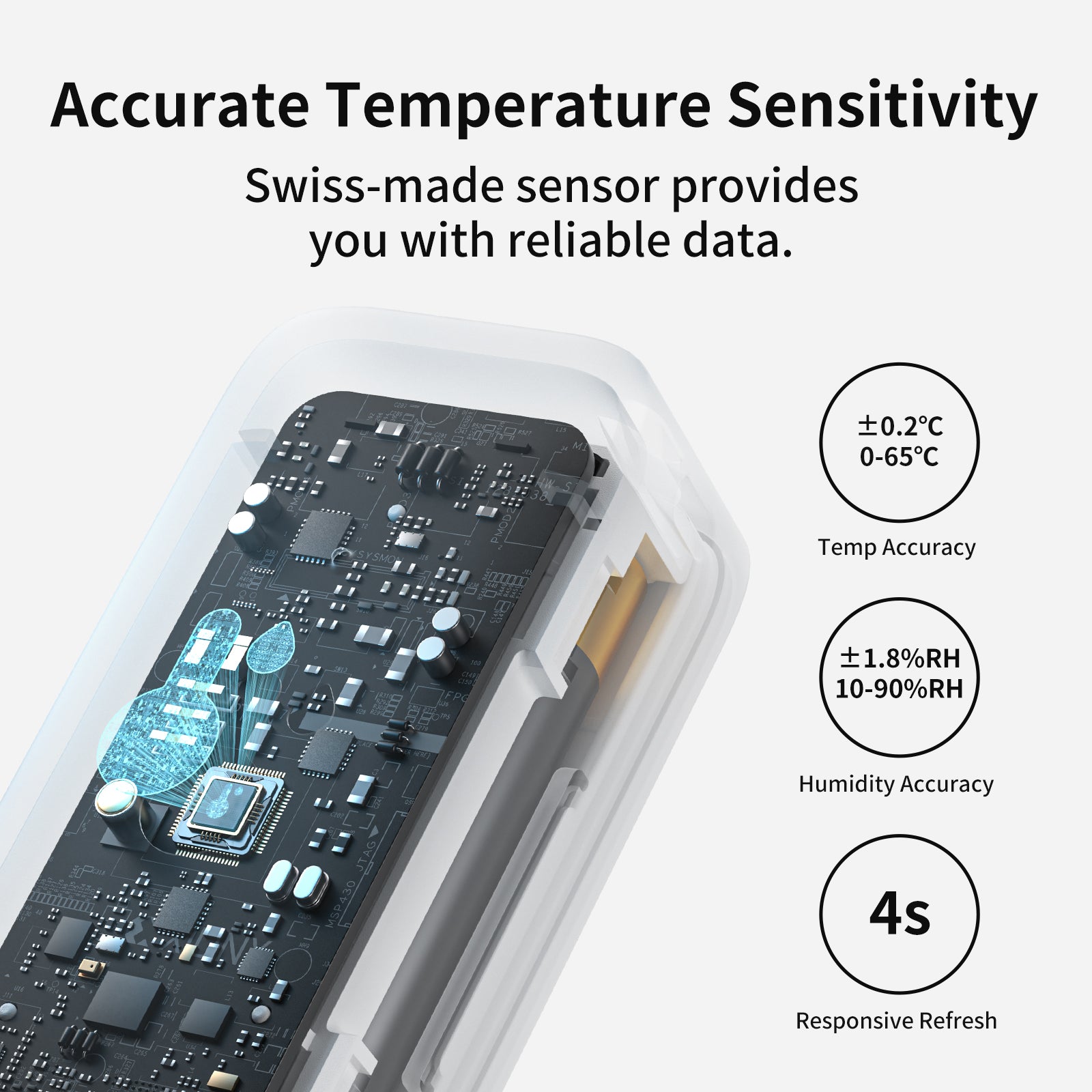 Switchbot Wi-Fi Thermometer & Hygrometer 3er Paket mit Hub Mini