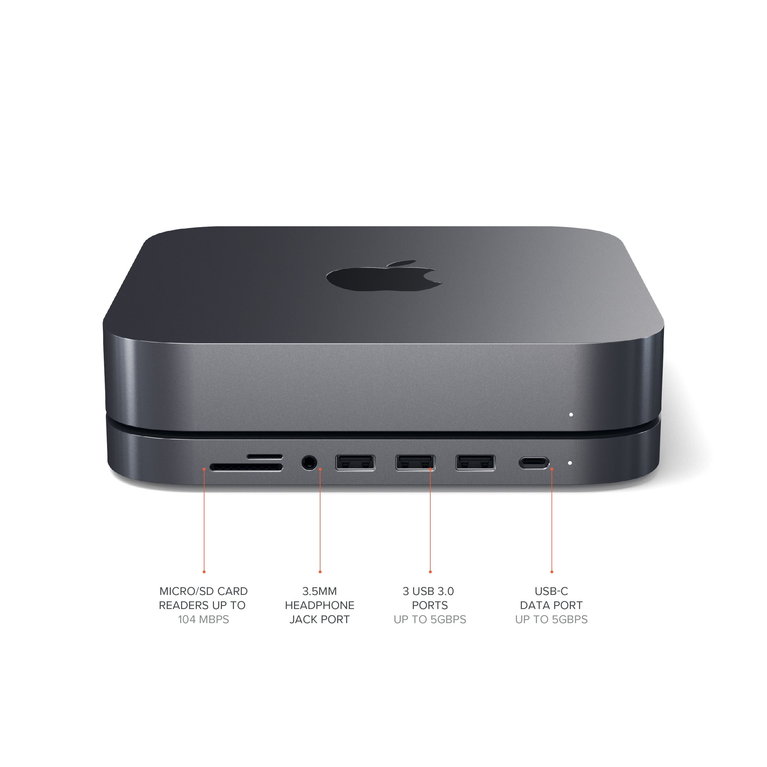 Satechi USB-C Aluminium Stand & Hub for Mac Mini