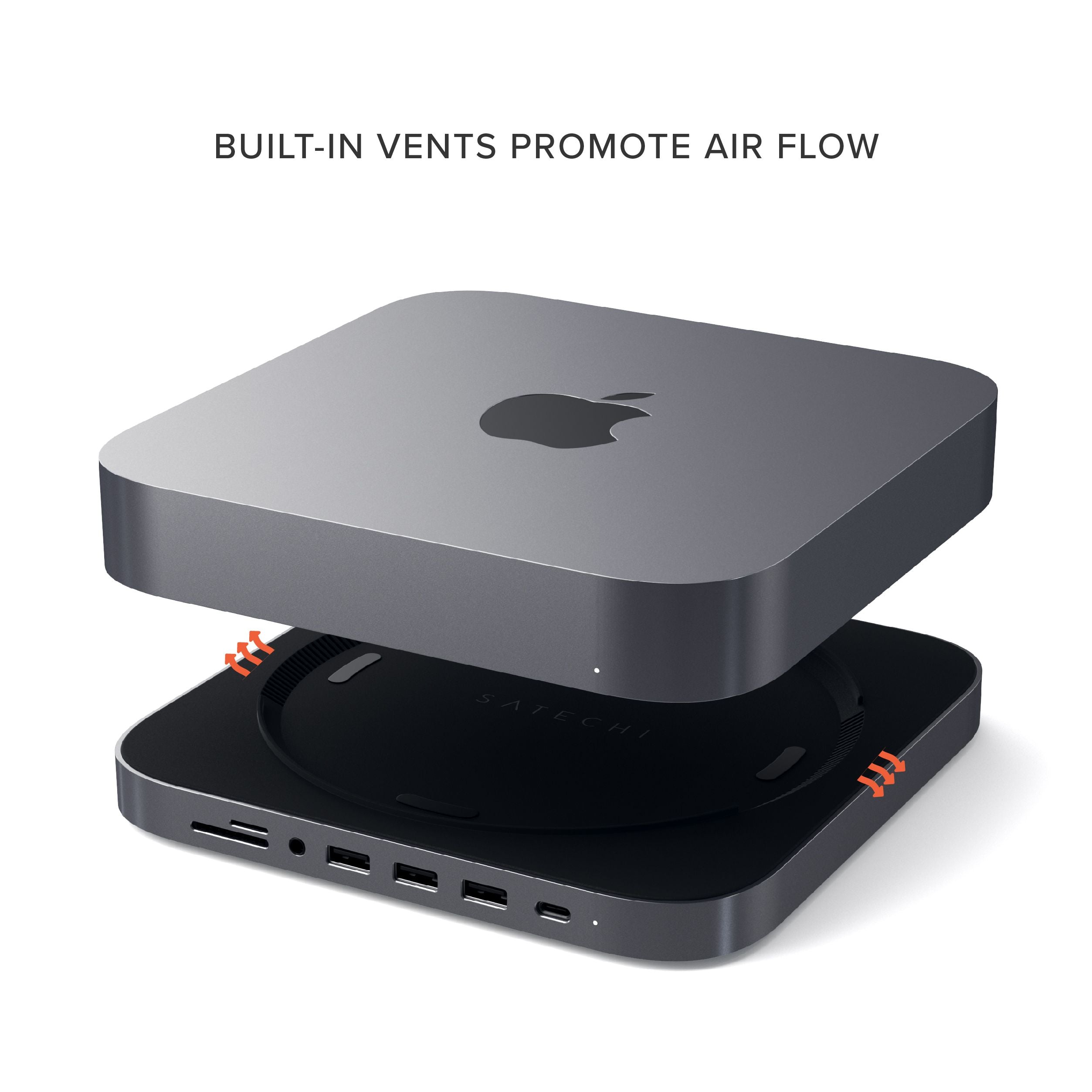 Satechi USB-C Aluminium Stand & Hub for Mac Mini