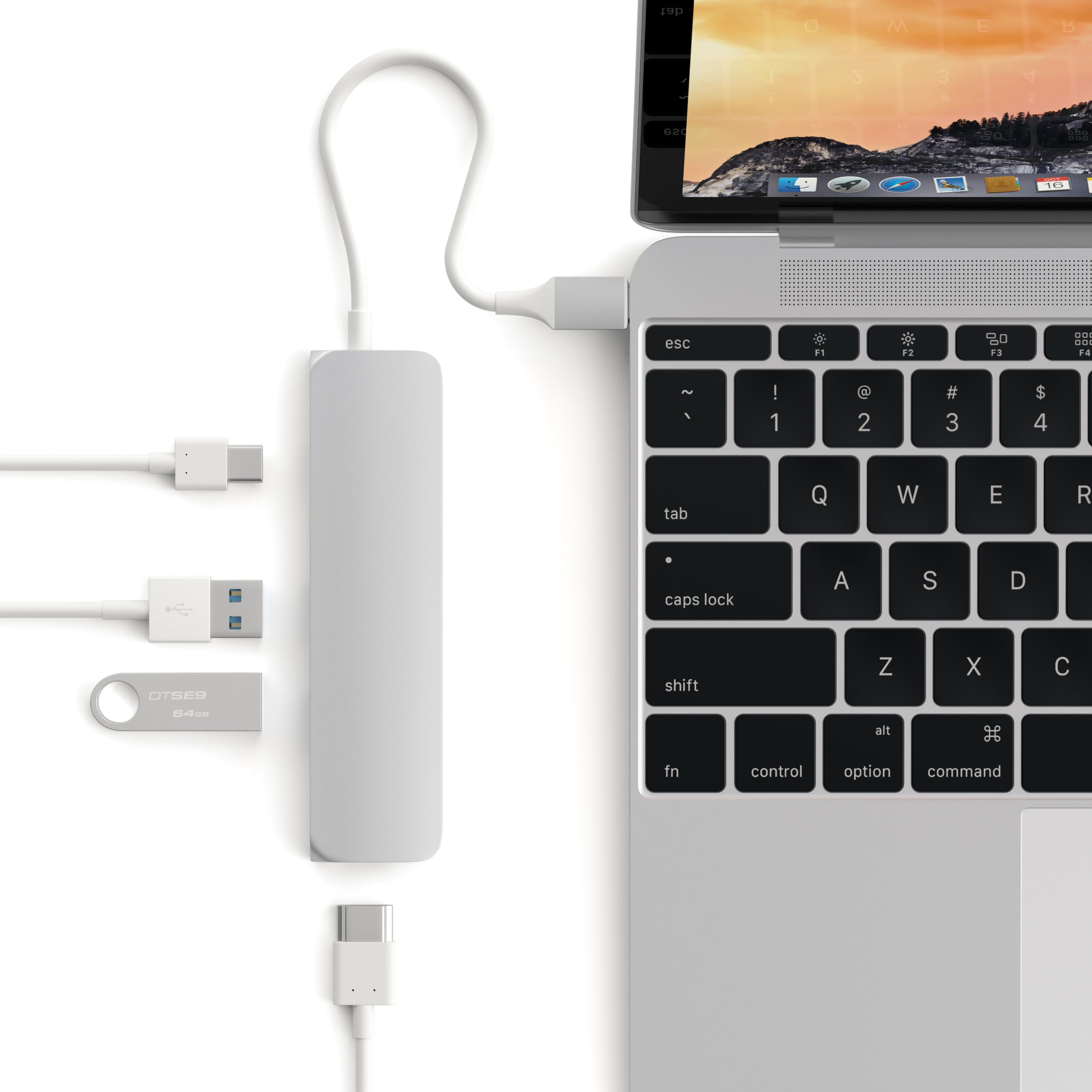 Satechi USB-C Slim Alu Multiport Hub