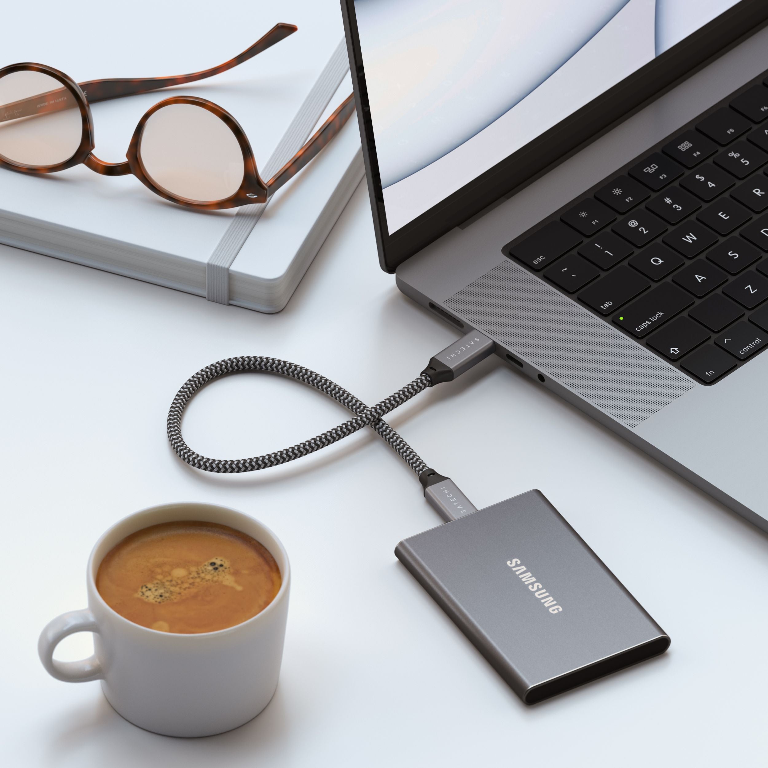 Satechi USB4-C zu USB-C Braidkabel 25cm