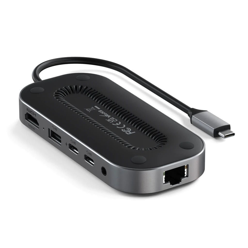 Satechi USB-C Alu Multiport Hub mit 8K HDMI + 2.5 Gbs Ethernet