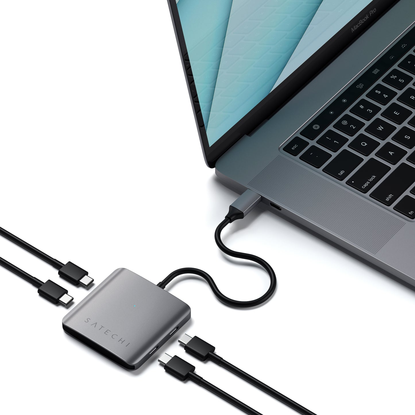 Satechi 4 Port USB-C Alu Hub