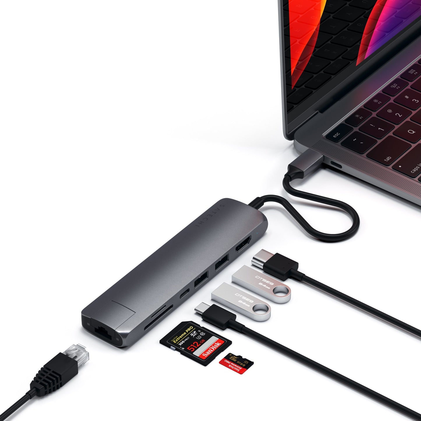 Satechi USB-C Slim Aluminium Multiport Adapter